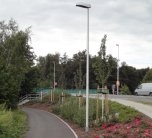 Cottbus, Nordring - Radweg zum Spreeufer